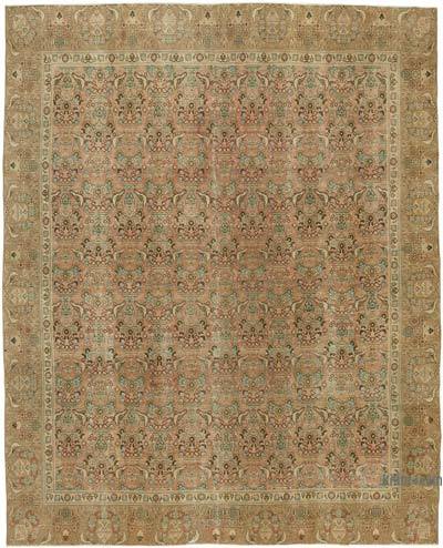 Vintage Hand-Knotted Oriental Rug - 9' 5" x 11' 10" (113 in. x 142 in.)