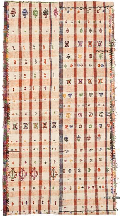Vintage Anatolian Flatweave - 4' 10" x 9' 2" (58" x 110")