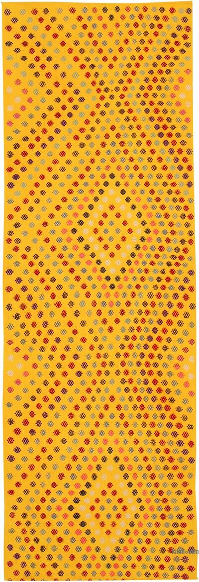 Vintage Anatolian Flatweave - 3' 11" x 12' 2" (47" x 146")