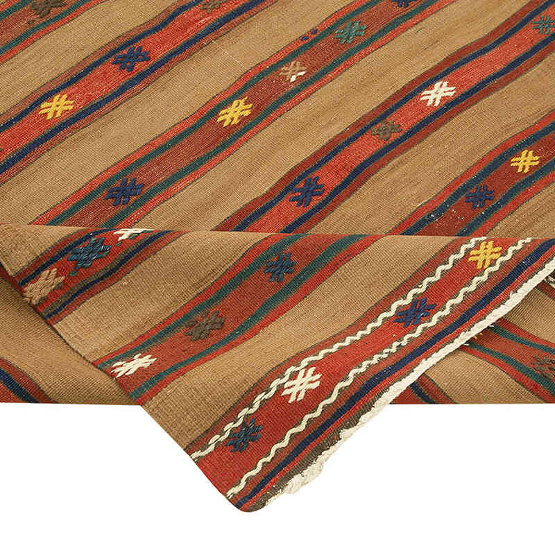 Vintage Fethiye Kilim Rug - 5' 2" x 8' 6" (62" x 102") - K0060447