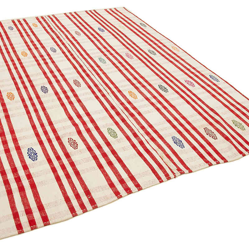 Vintage Anatolian Flatweave - 6' 5" x 8' 6" (77" x 102") - K0060454