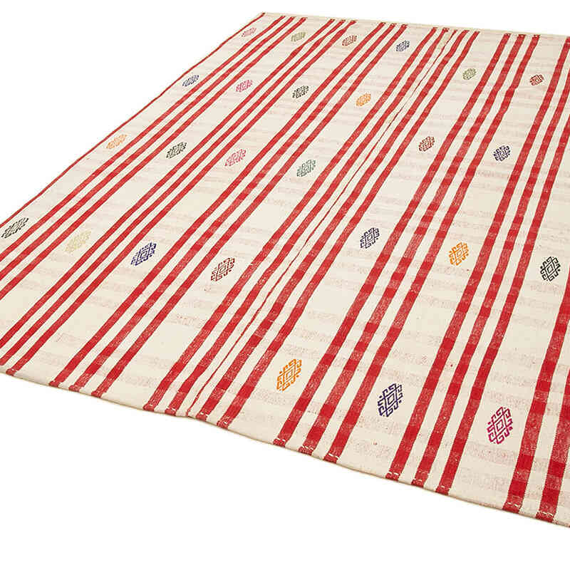Vintage Anatolian Flatweave - 6' 5" x 8' 6" (77" x 102") - K0060454