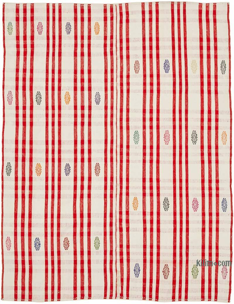 Vintage Anatolian Flatweave - 6' 5" x 8' 6" (77" x 102") - K0060454