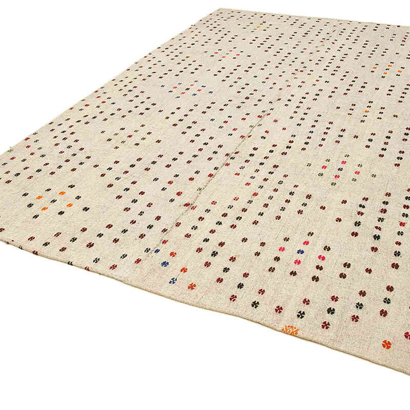 Vintage Anatolian Flatweave - 7' 6" x 10' 8" (90" x 128") - K0060466