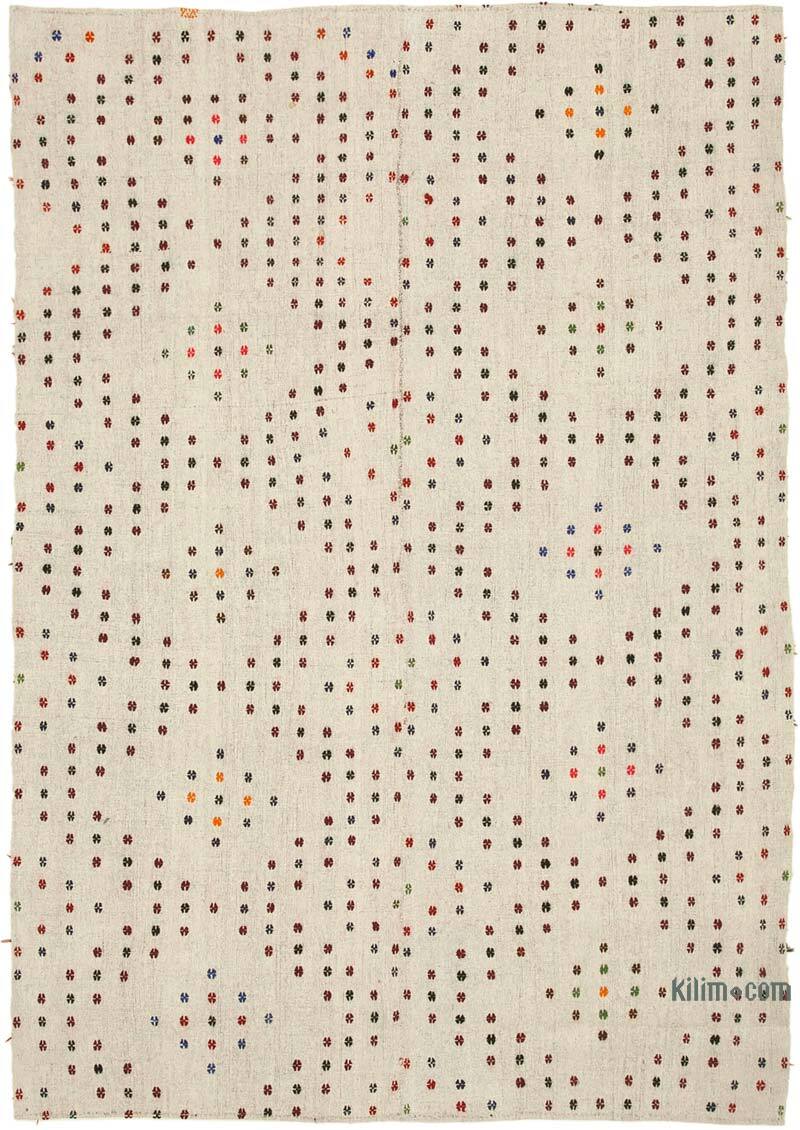 Vintage Anatolian Flatweave - 7' 6" x 10' 8" (90" x 128") - K0060466