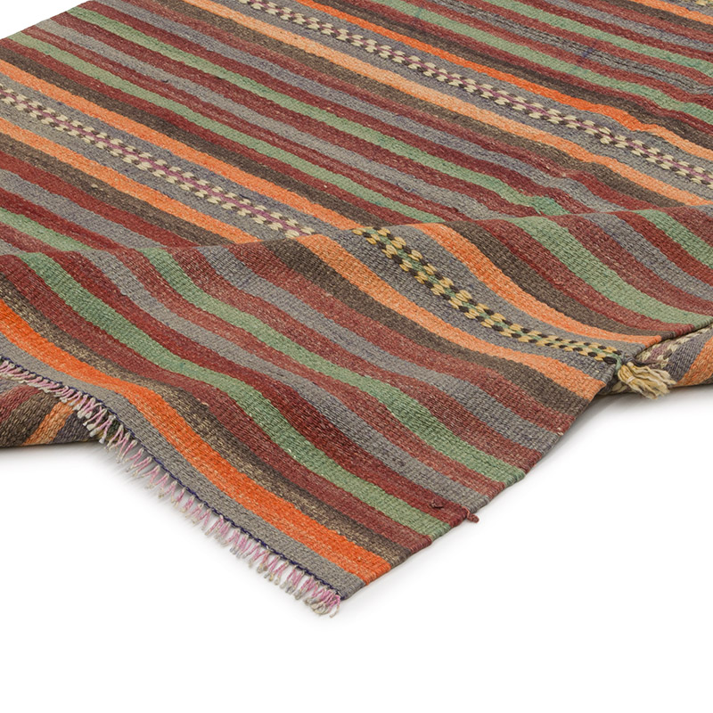 Vintage Turkish Kilim Rug - 4' 5" x 8' 7" (53" x 103") - K0060471