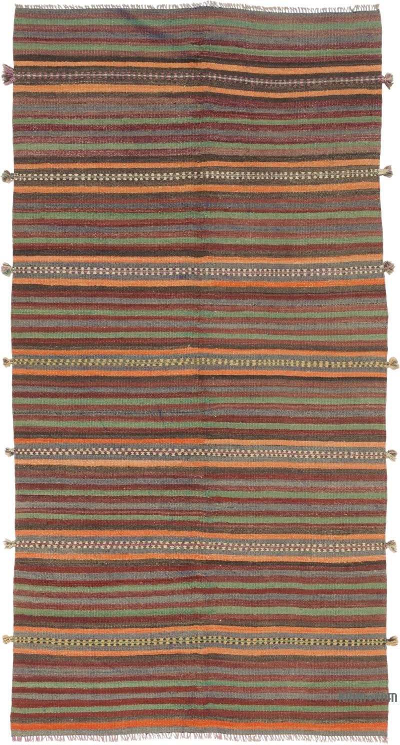Vintage Turkish Kilim Rug - 4' 5" x 8' 7" (53" x 103") - K0060471