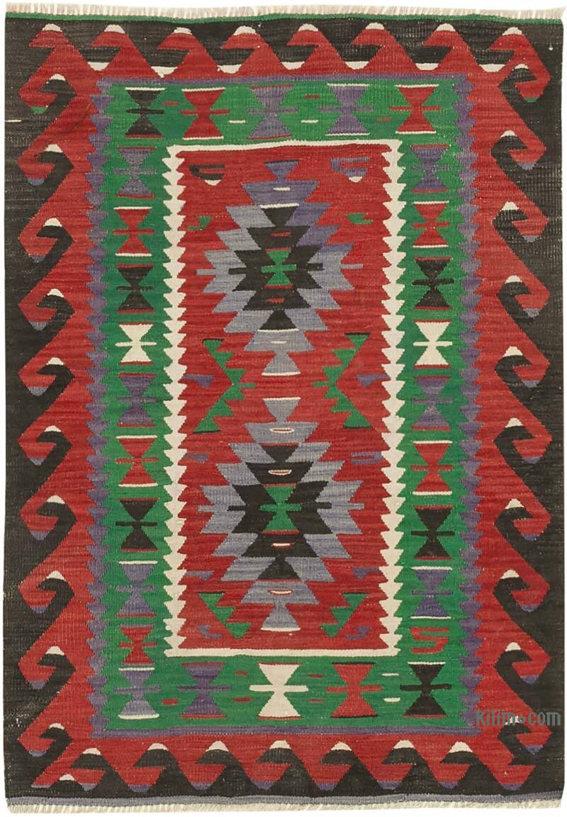 Vintage Turkish Kilim Rug - 2' 11" x 4'  (35" x 48") - K0060478