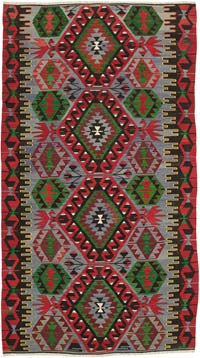 Vintage Esme Kilim Rug - 5' 3" x 9' 6" (63" x 114")