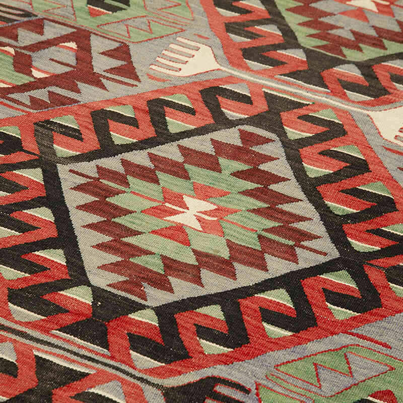 Vintage Turkish Kilim Rug - 5' 3" x 10' 2" (63" x 122") - K0060481