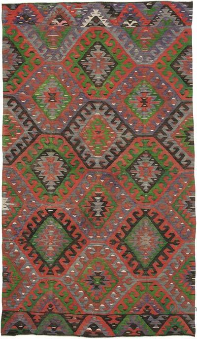 Vintage Turkish Kilim Rug - 5' 5" x 9' 6" (65" x 114")