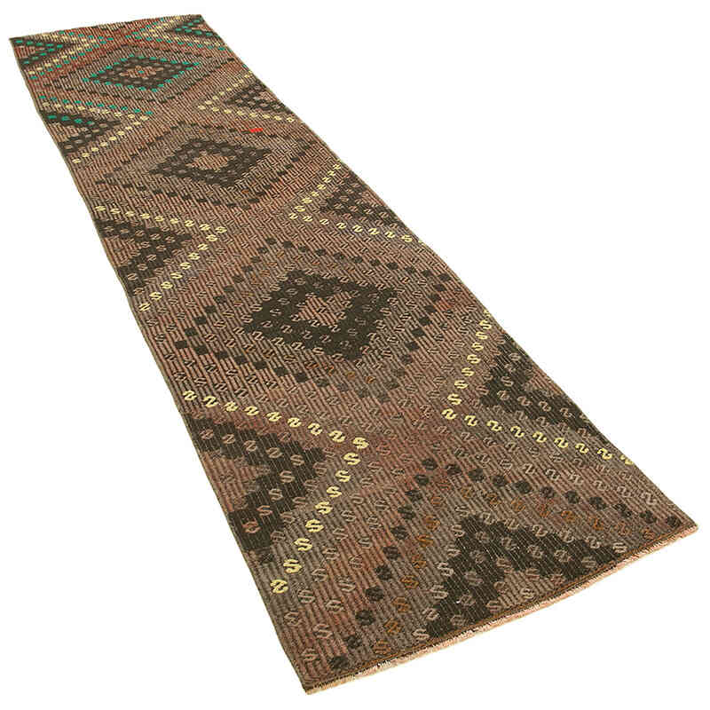 Vintage Anatolian Jijim Runner - 2' 6" x 10' 4" (30" x 124") - K0060509