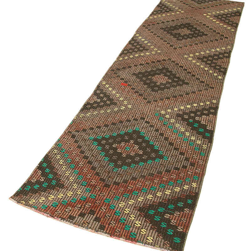 Vintage Anatolian Jijim Runner - 2' 6" x 10' 4" (30" x 124") - K0060509