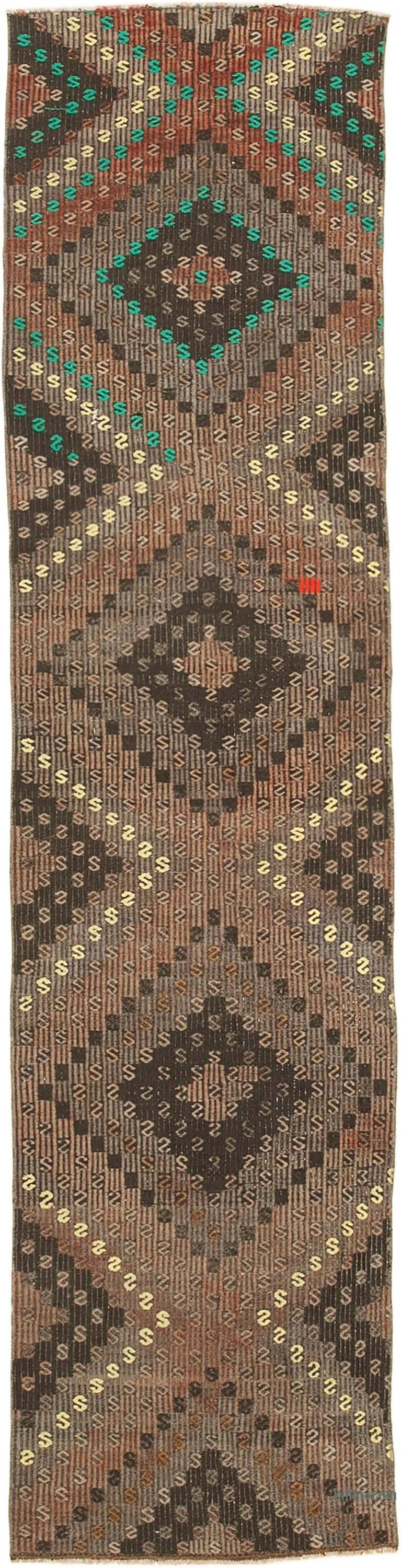 Vintage Anatolian Jijim Runner - 2' 6" x 10' 4" (30" x 124") - K0060509