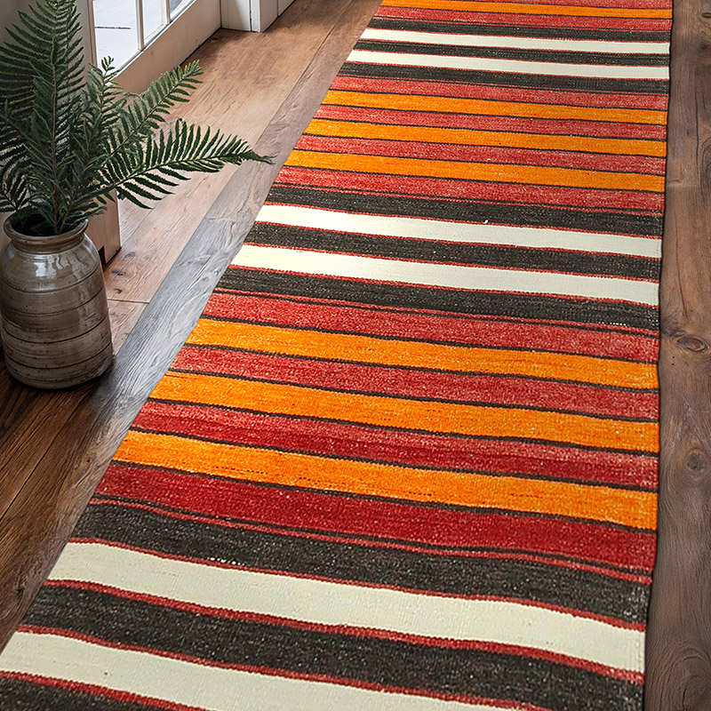 Vintage Anadolu Kilim Yolluk - 97 cm x 328 cm - K0060523