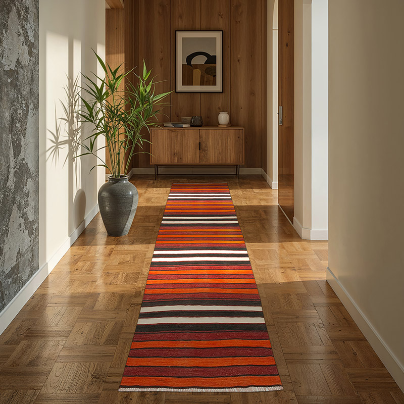 Corredor Vintage Anatolian Kilim - 85 cm x 291 cm - K0060535