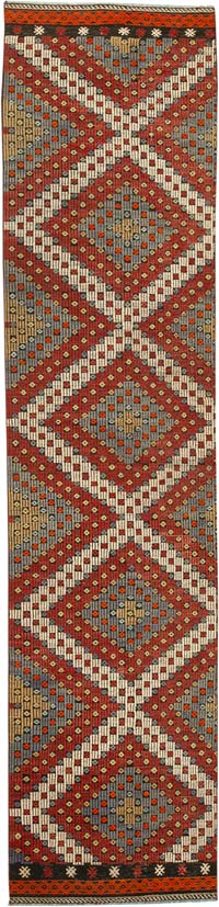 Vintage Anatolian Jijim Runner - 2' 8" x 11' 1" (32" x 133")