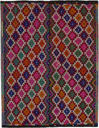 Vintage Anatolian Jijim Rug - 8' 2" x 10' 3" (98" x 123")