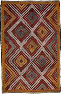 Vintage Anatolian Jijim Rug - 6' 8" x 10' 6" (80" x 126")