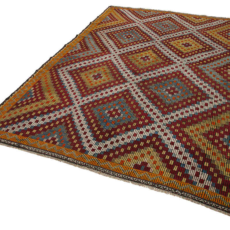 Vintage Anatolian Jijim Rug - 6' 8" x 10' 6" (80" x 126") - K0060673