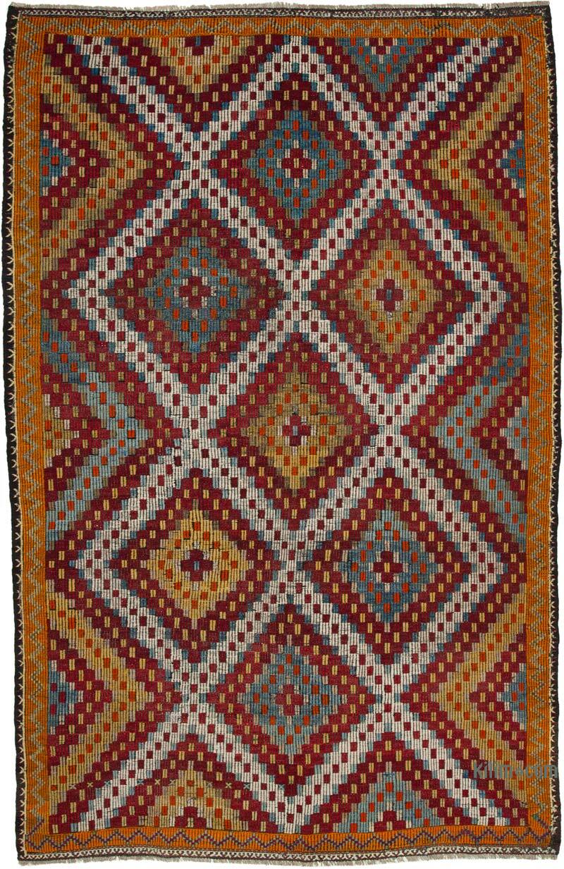 Vintage Anatolian Jijim Rug - 6' 8" x 10' 6" (80" x 126") - K0060673