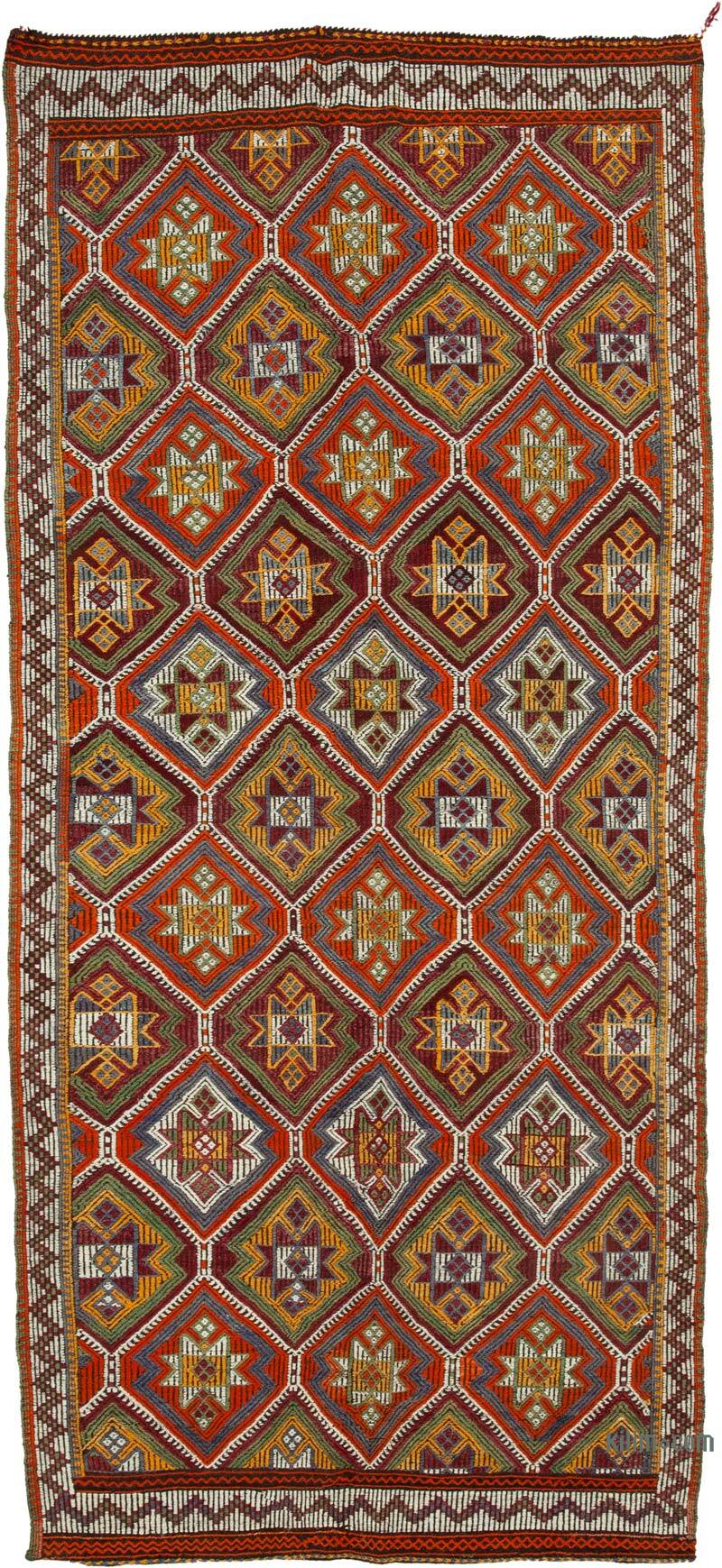 Vintage Anatolian Jijim Rug - 4' 10" x 10' 6" (58" x 126") - K0060723