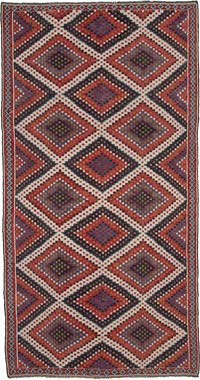 Vintage Anatolian Jijim Rug - 6'  x 11' 8" (72" x 140")