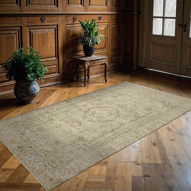 Alfombra Vintage Turca Anudada a Mano - 149 cm x 261 cm - K0060746
