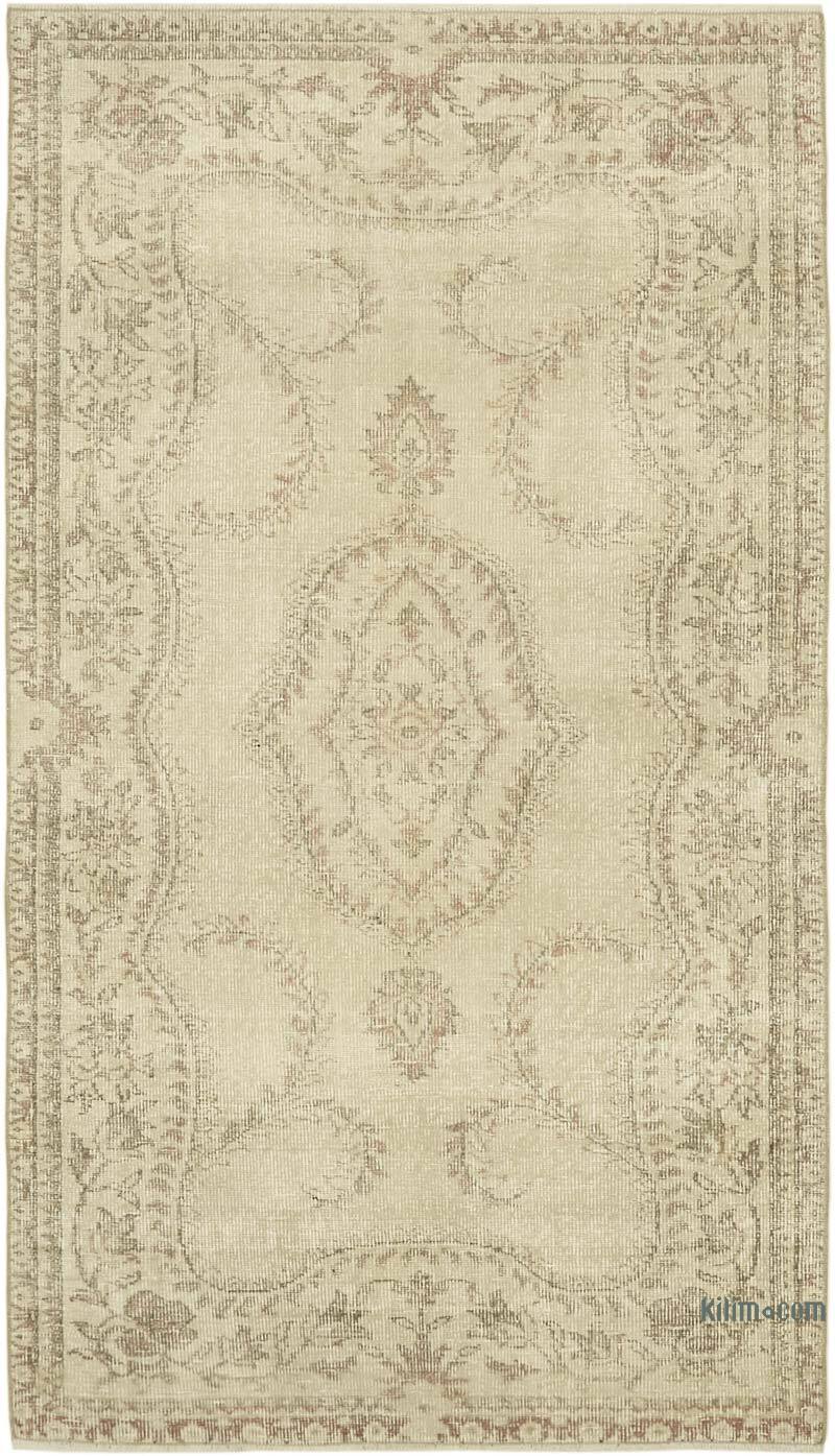 Vintage Turkish Hand-Knotted Rug - 4' 4" x 8' 9" (52" x 105") - K0060755