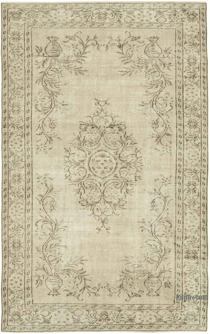 Alfombra Vintage Turca Anudada a Mano - 179 cm x 285 cm - K0060757