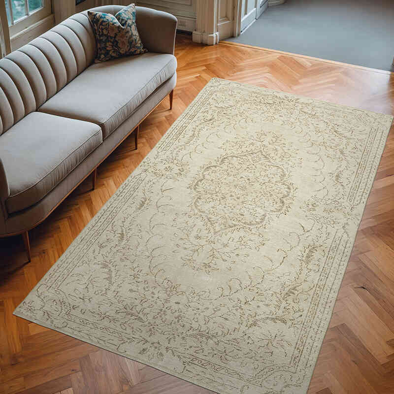 Vintage Turkish Hand-Knotted Rug - 5' 9" x 9' 5" (69" x 113") - K0060767