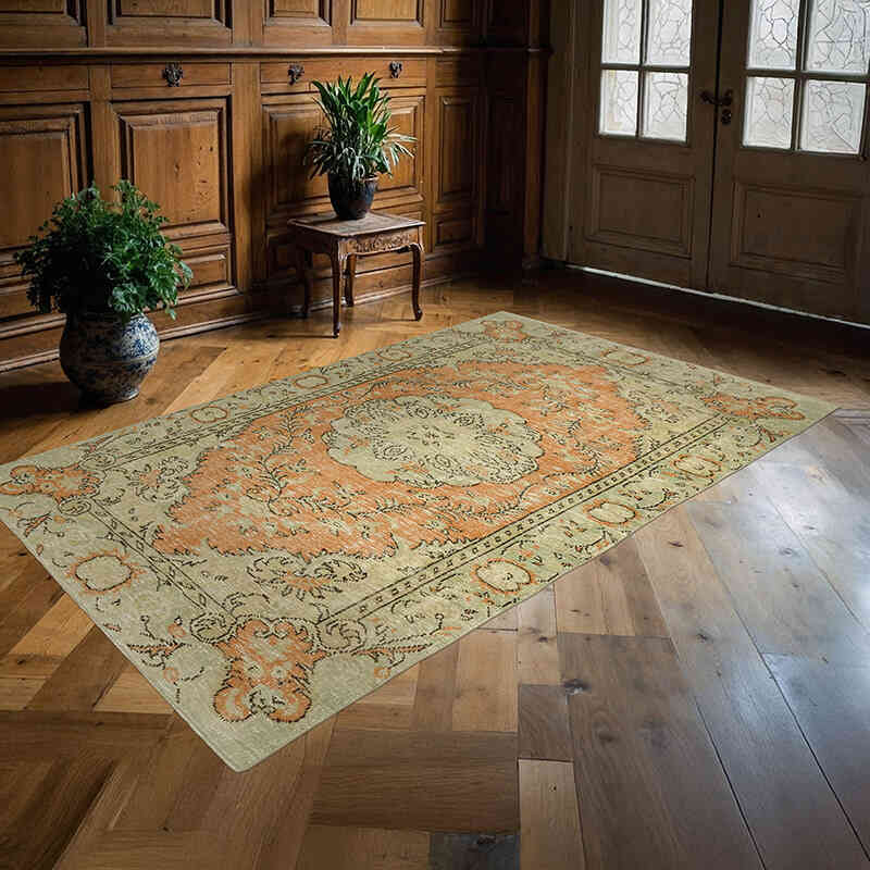 El Dokuma Vintage Halı - 160 cm x 251 cm - K0060771