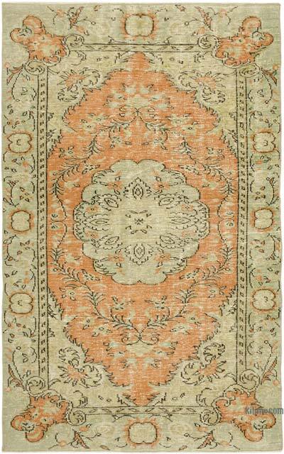 Vintage Turkish Hand-Knotted Rug - 5' 3" x 8' 3" (63" x 99")