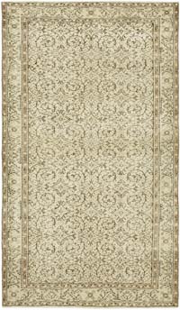 74×93 ViNTAGE TURKiSH RUG Vintage Turkish Hand-Knotted Rug - 5' 3