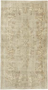 Vintage Turkish Hand-Knotted Rug - 5' 1" x 8' 11" (61" x 107")