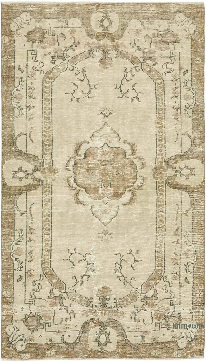 Alfombra Vintage Turca Anudada a Mano - 157 cm x 273 cm - K0060791