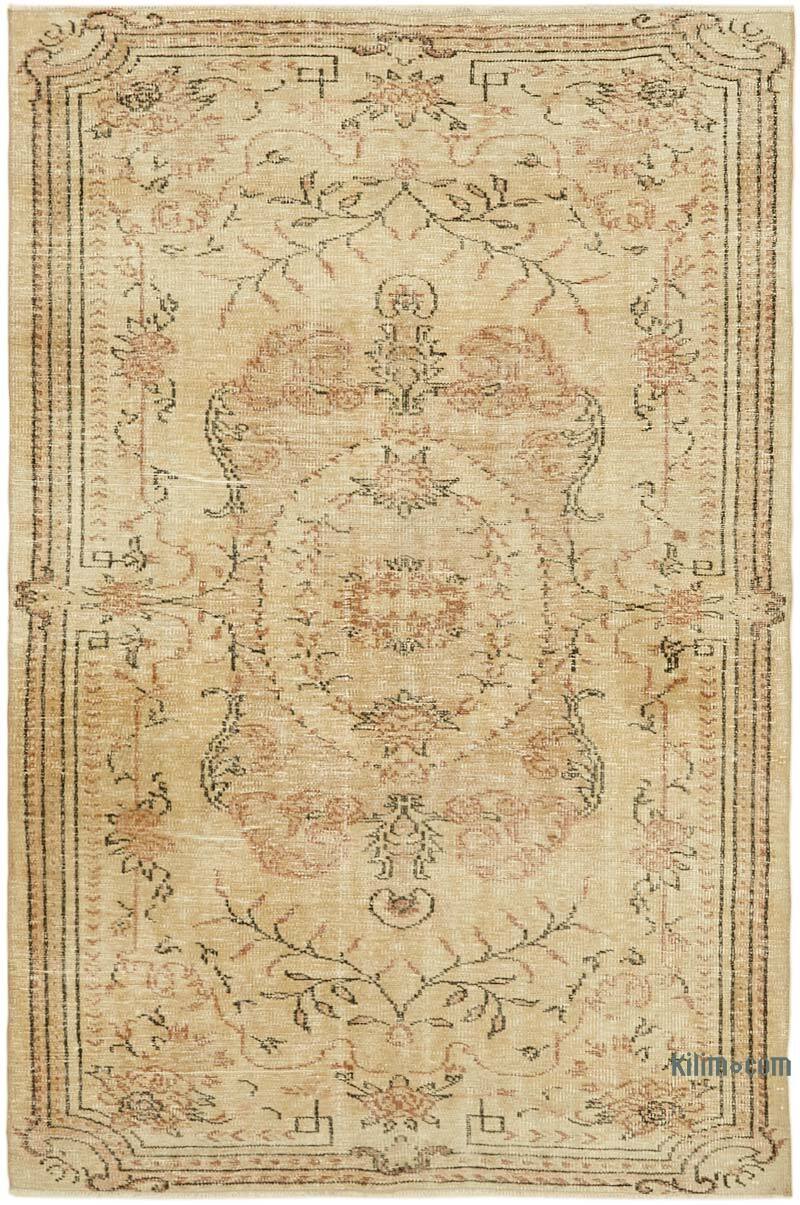 Vintage Turkish Hand-Knotted Rug - 5' 4" x 8' 1" (64" x 97") - K0060795