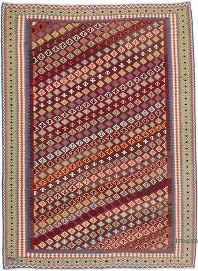 Çok Renkli Vintage Şiraz Kilimi - 245 cm x 347 cm