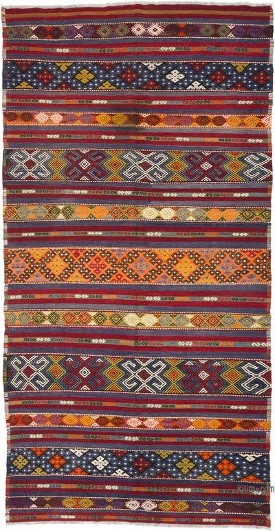 Vintage Turkish Kilim Rug,Large Rug,Tribal Rug 6x9 ft Area Rug Wool Carpet 