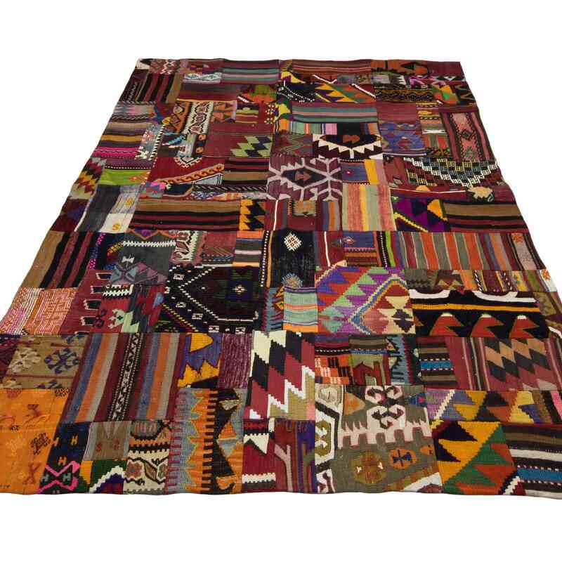 Patchwork Kilim Rug - 5' 5" x 7' 7" (65" x 91") - K0060862