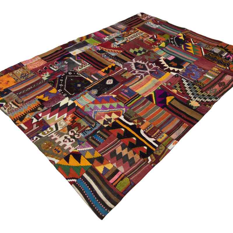 Patchwork Kilim Rug - 5' 5" x 7' 7" (65" x 91") - K0060862