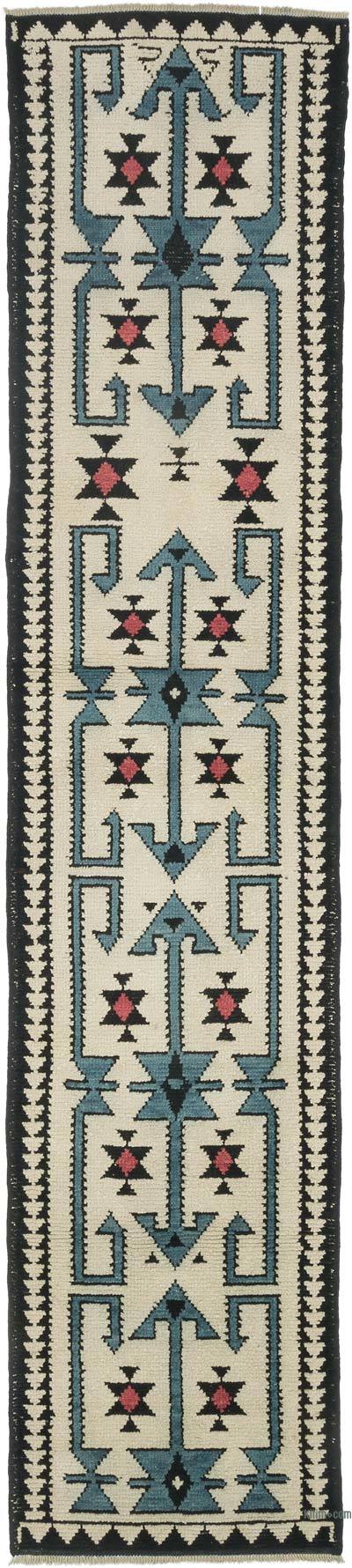 New Turkish Hand-Knotted Runner - 2' 5" x 11' 2" (29 in. x 134 in.)