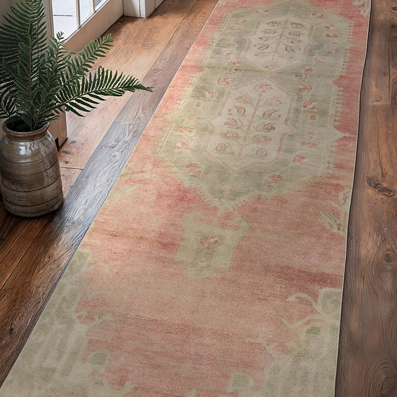 Alfombra Turca Vintage de pasillo - 95 cm x 342 cm - K0060897