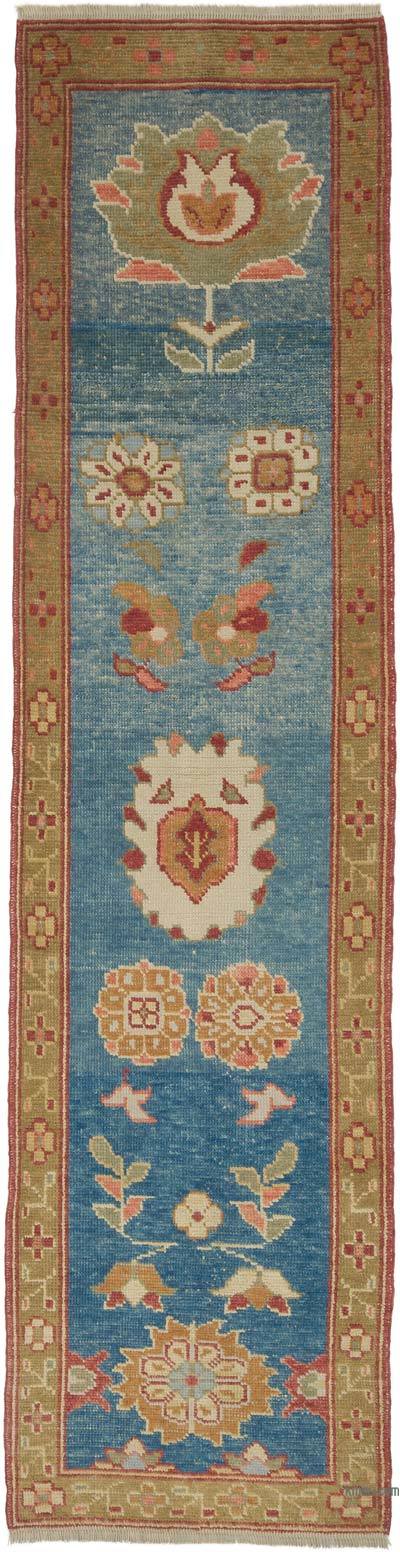 New Turkish Hand-Knotted Runner - 2' 7" x 10' 3" (31 in. x 123 in.)