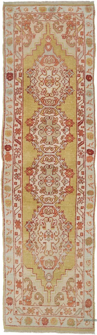 New Turkish Hand-Knotted Runner - 2' 7" x 9' 3" (31 in. x 111 in.)