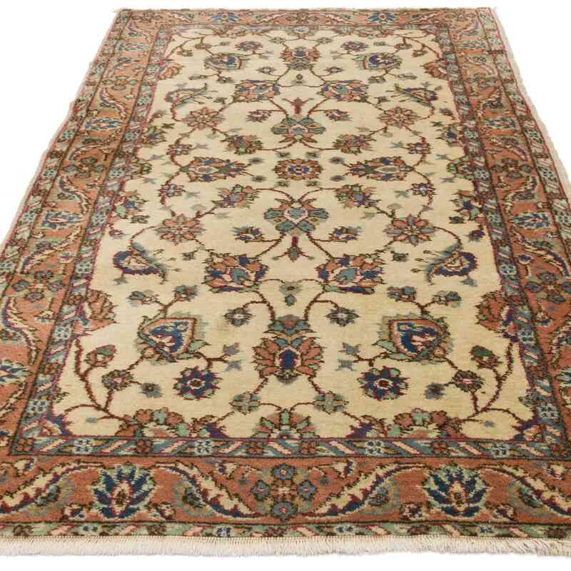 Vintage Turkish Hand-Knotted Rug - 3' 9" x 7'  (45 in. x 84 in.) - K0060916
