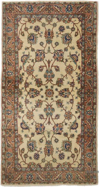 El Dokuma Vintage Halı - 114 cm x 213 cm