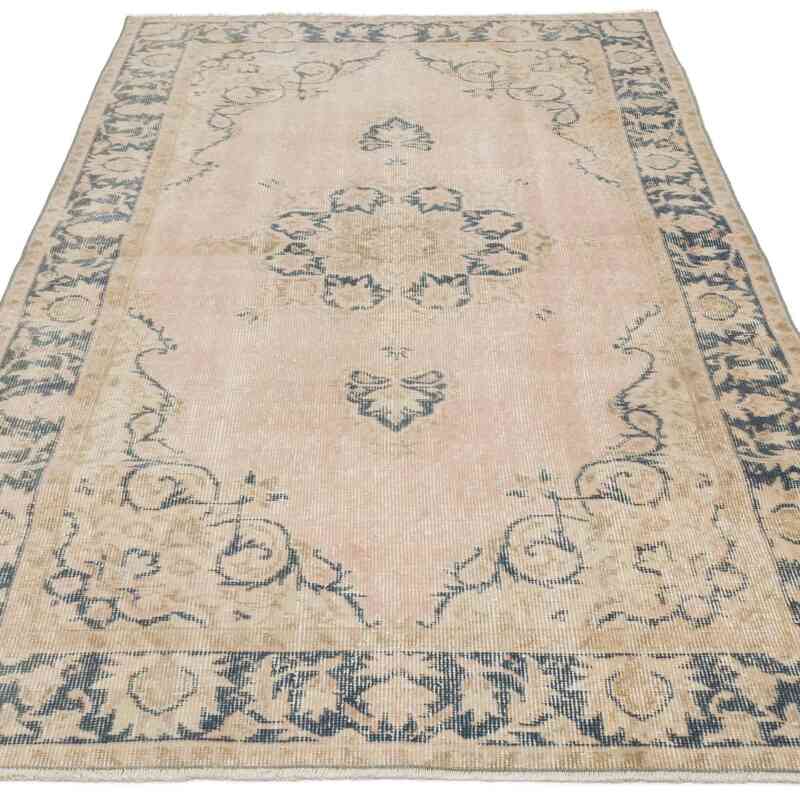 Alfombra Vintage Turca Anudada a Mano - 112 cm x 201 cm - K0060918