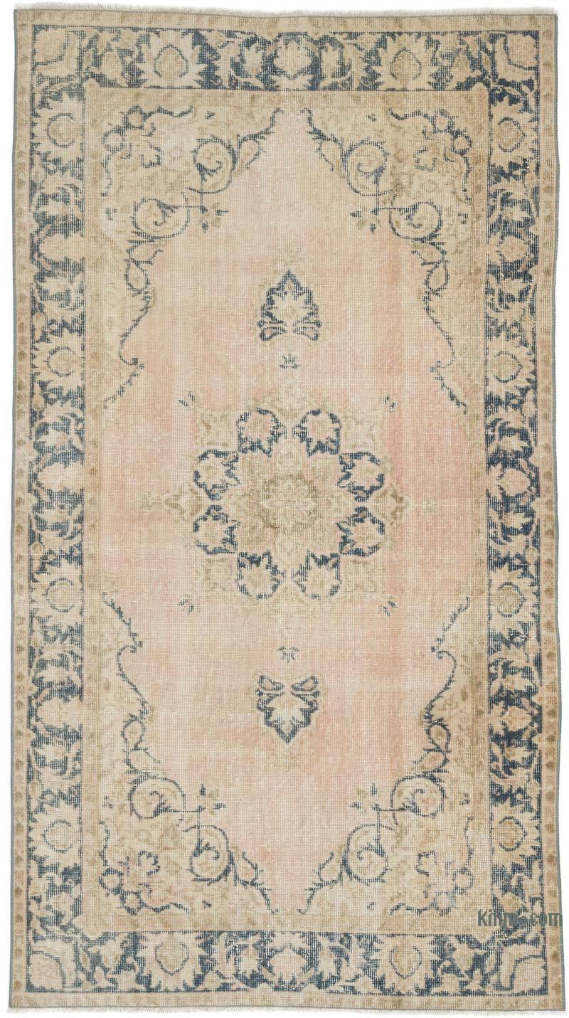Alfombra Vintage Turca Anudada a Mano - 112 cm x 201 cm - K0060918