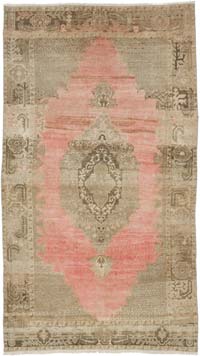 El Dokuma Vintage Halı - 128 cm x 222 cm